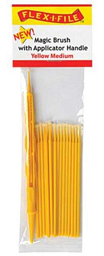 Profile Accessories Inc. M929005 Magic Brush -- Medium & 1 Applicator Handle/Holder (yellow) pkg(18)