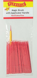 Profile Accessories Inc. M929007B Magic Brush Bulk Pack - Extra Fine (red) pkg(100)