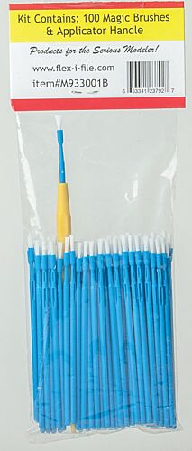 Profile Accessories Inc. M933001B Magic Brush Bulk Pack -- Brush (blue) pkg(100)