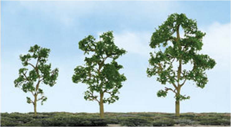 JTT Trees & Shrubs 92057 Maple 3.5' to 4' Premium,  HO 2pk