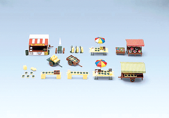 Faller Gmbh 180582 Market Stands & Carts, HO Scale