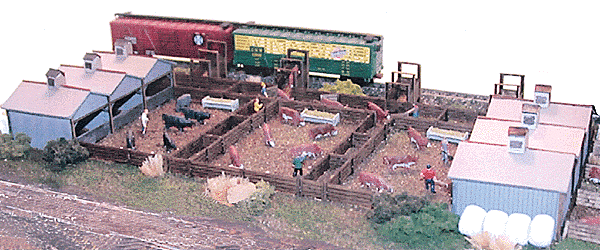 The N Scale Architect 10703 Master Craftsman Series - Quality Meat Stockyard -- Kit - 10 x 5" 25.4 x 12.7cm, N Scale