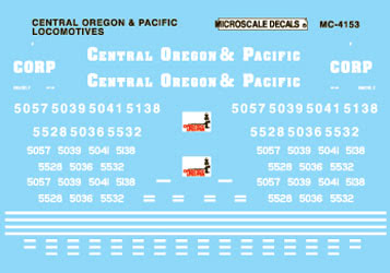 Microscale Inc 460-604153 Cntrl Oregon/Pacifc locos