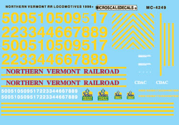 Microscale Inc 460-604249 Hd loco Vrmnt Nrthrn '96+