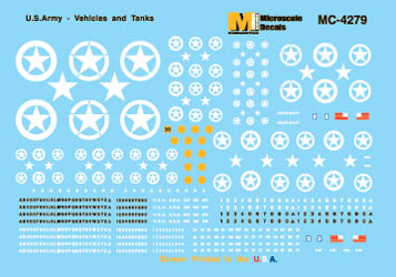 Microscale Inc 460-4279 US Army Vehicles 1940s+