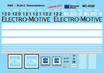 Microscale Inc 460-604326 EMD BL20-2 Demo Diesel