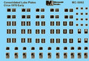 Microscale Industries MC-5002 Consolidated Lube Plates -- Early 1970s, HO Scale