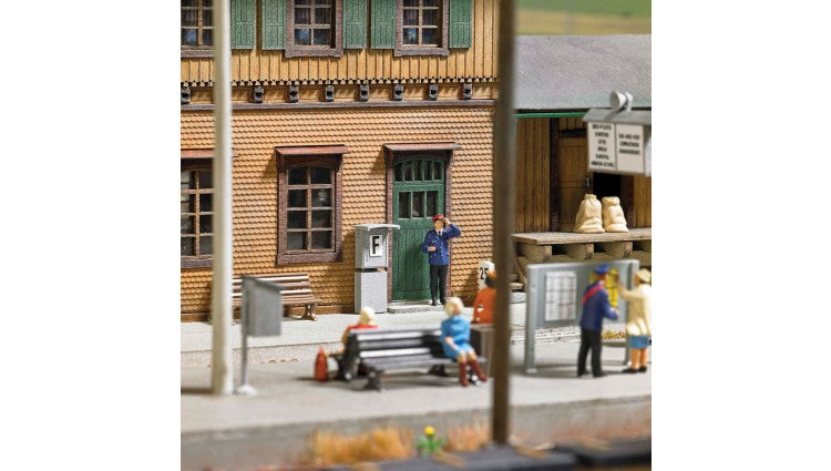 Busch Gmbh & Co Kg 1627 Metal Train Dispatcher Telephone Boxes -- pkg(2), HO Scale