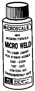Microscale Industries MI-6 Micro Weld Plastic Cement -- 1oz  29.6mL, All Scales