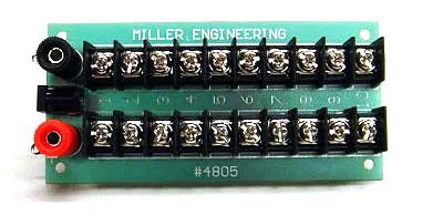 Miller Engineering Animation 4805 Power Distribution Board, HO/O/N Scale