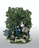 Woodland Scenics WOO110 Mini-Scene(TM) Unpainted Metal Kit -- Saturday Night Bath, HO Scale