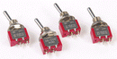 Miniatronics MNT3620004 Mini Toggle Switch-SPST-5 Amp-120 V-1/4 in Dia [4 pcs], HO Scale