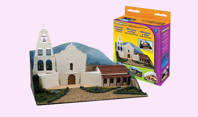 Woodland Scenics 4196 Missions & More Diorama Kit