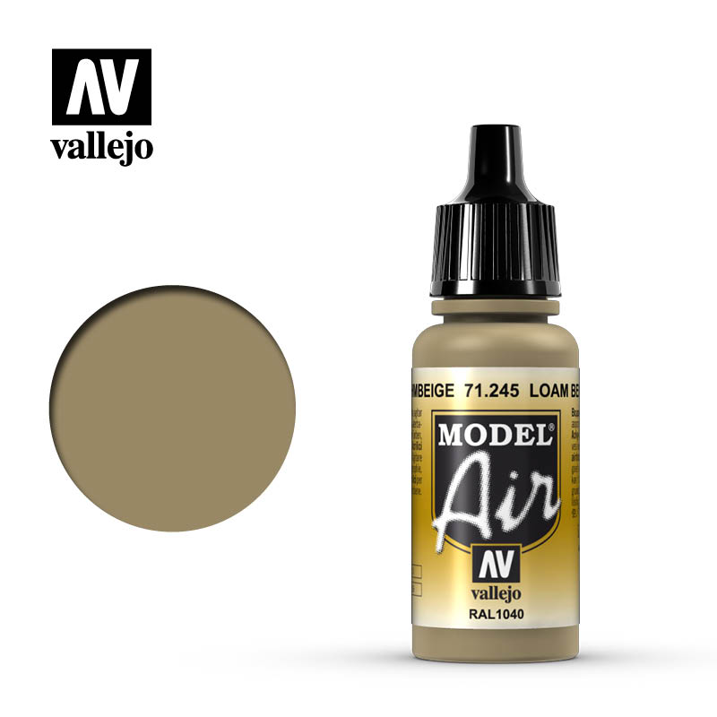 Vallejo Acrylic Paints 71245 Loam Beige