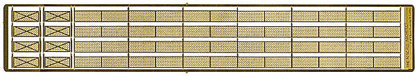 The N Scale Architect 61066 Model Builder's Supply Line Etched Brass Fencing - Kit -- 4' Chain Link Fence w/Gates - Scale 550', N Scale