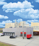 Walthers Cornerstone 933-4067 Modern Concrete Warehouse - Kit - 16-5/8 x 9-1/8 x 5-11/16" 42.2 x 23.1 x 14.4cm, HO Scale