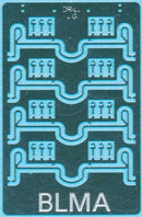 BLMA Models BLM14 Modern GE Coupler Cut Levers -- 2 Pairs, N Scale