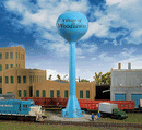 Walthers Cornerstone 933-3814 Modern Water Tower - Kit - 1-1/4" 3.2cm Diameter x 6-1/2" 16.5cm Tall, N Scale