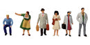 Preiser Kg 1010587 Motel Patrons & Staff -- pkg(6), HO Scale