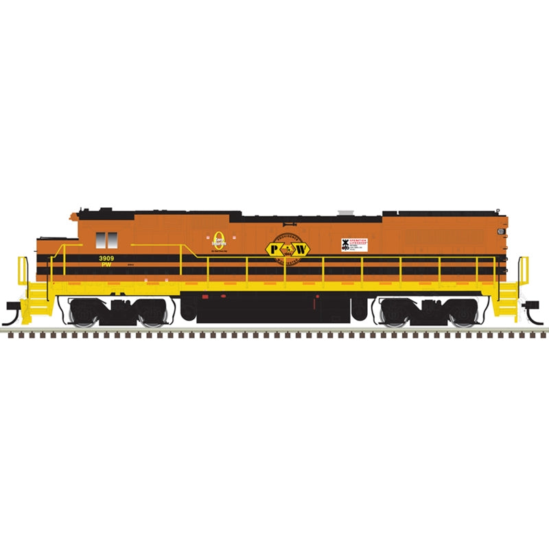 ATLAS 40005171 N DASH 8-40B W/ Deck Mounted Ditch Lights, GOLD PROVIDENCE WORCESTER [G&W]