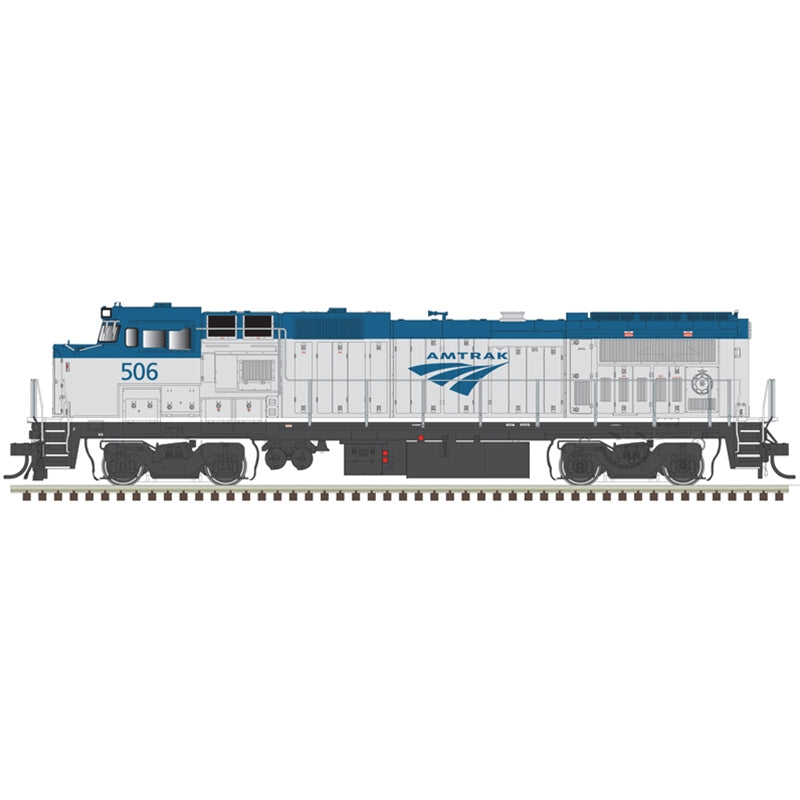 ATLAS 40005184 N DASH 8-32BHW, W/ Pilot Mounted Ditch Lights,, GOLD, AMTRAK [PHASE V - WHITE SILL]