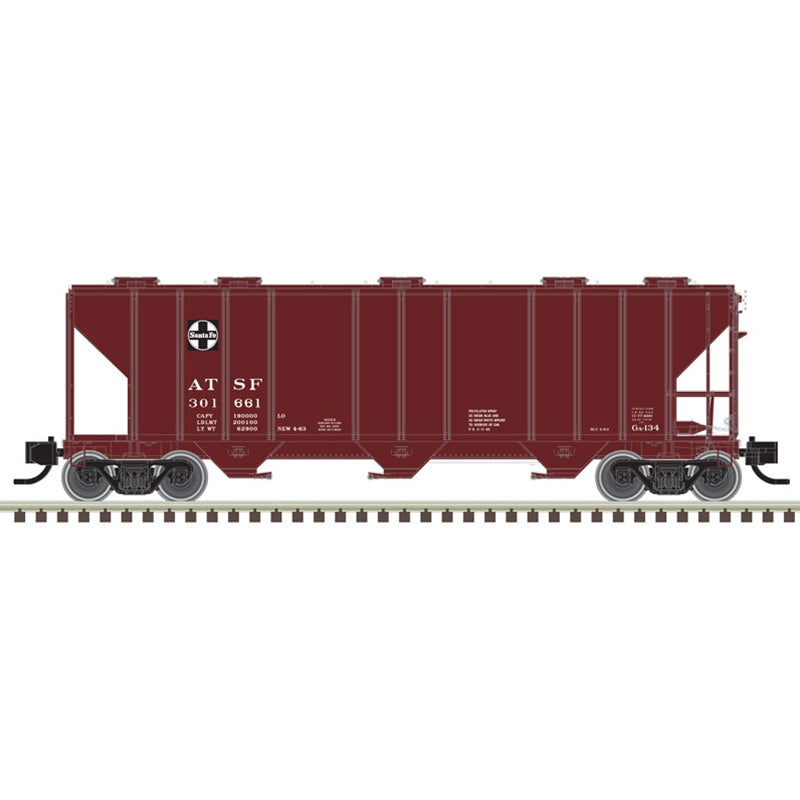 Atlas 50005730 N PS 4000 COVERED HOPPER SANTA FE