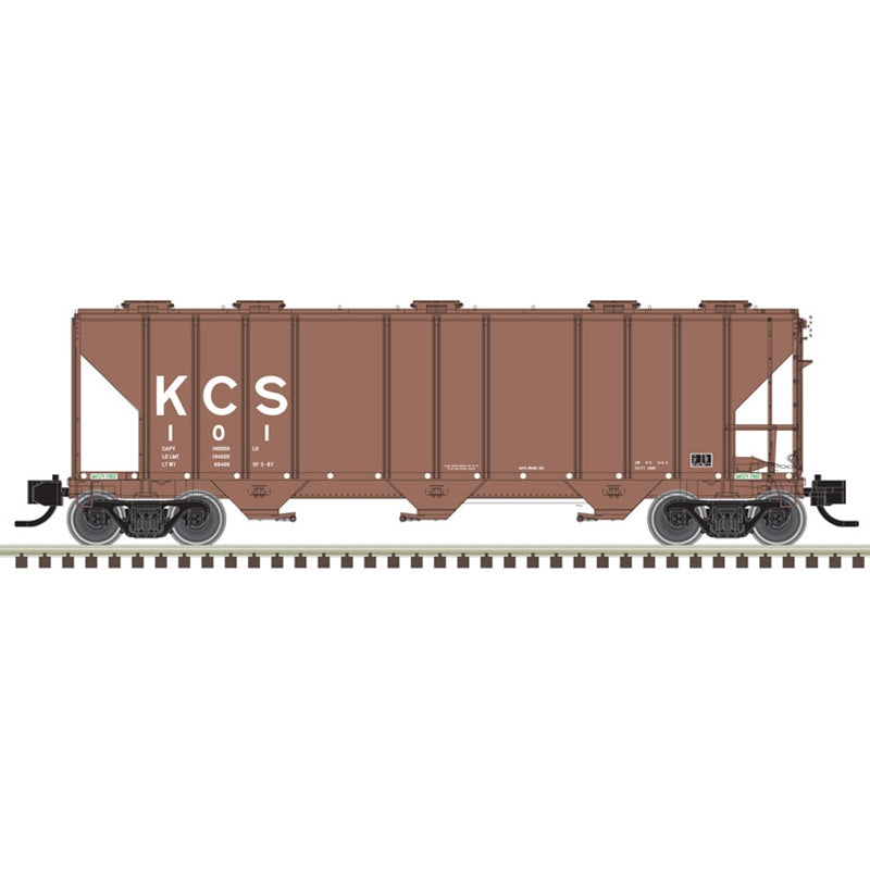 Atlas 50005742 N PS 4000 COVERED HOPPER KANSAS CITY SOUTHERN