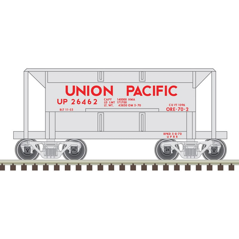 PREORDER Atlas 50005764 N TRAINMAN 70 TON ORE CAR UNION PACIFIC