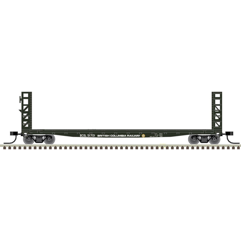 PREORDER Atlas 50005788 N 48' GSI BULKHEAD FLAT CAR BC RAIL