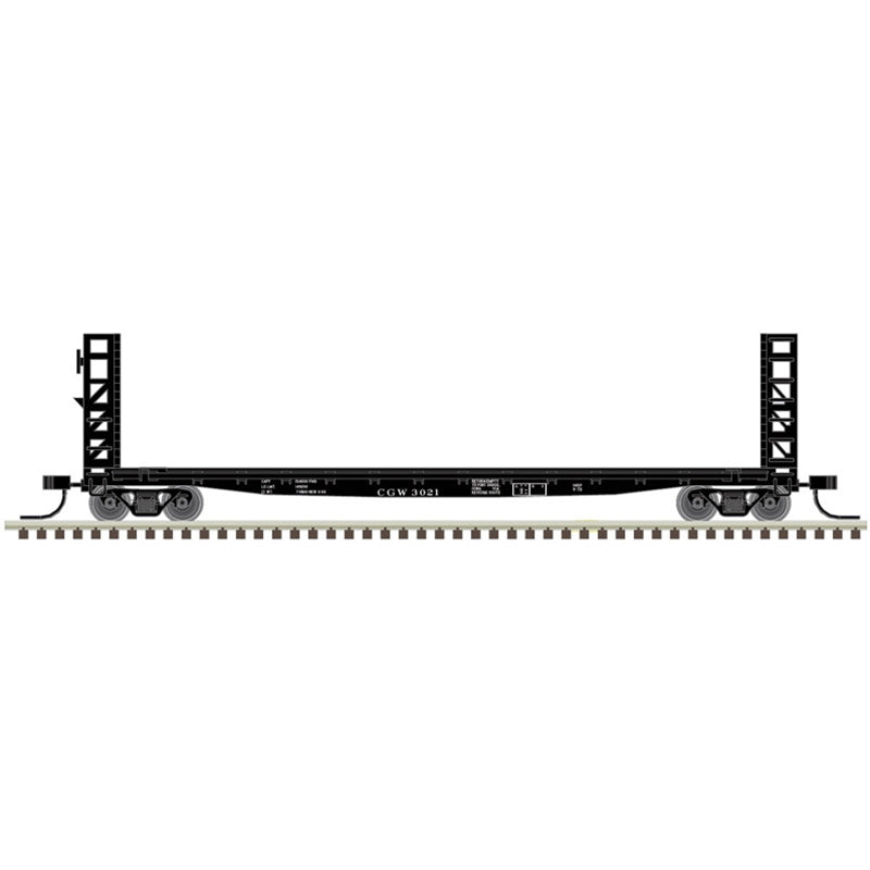 Atlas 50005796 N 48' GSI BULKHEAD FLAT CAR CHICAGO GREAT WESTERN