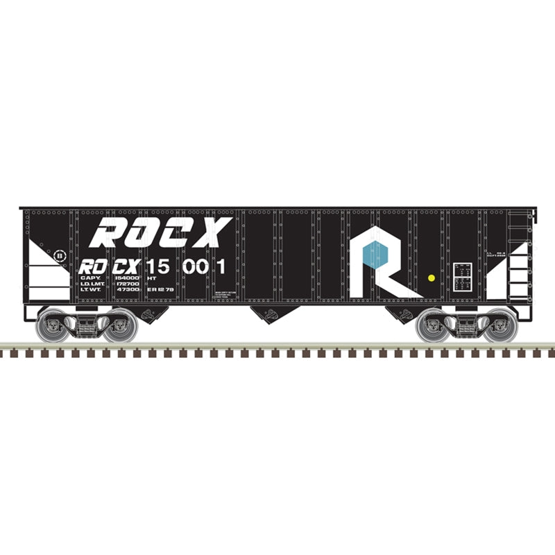 ATLAS N TMAN 90 TON HOPPER ROCK ISLAND [ROCX]