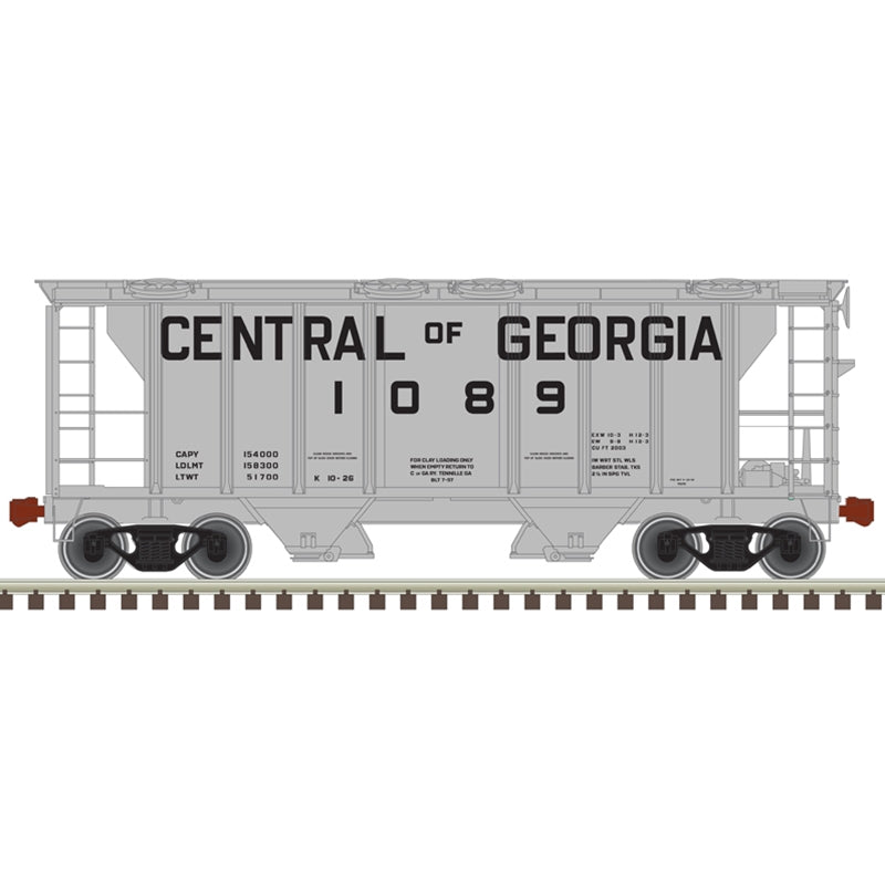 ATLAS 50005899 N TMAN PS-2 COVERED HOPPER CENTRAL OF GEORGIA