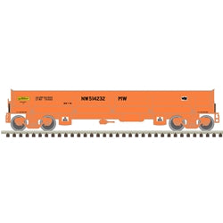 Atlas 50006057 N DIFCO SIDE DUMP CAR NORFOLK AND WESTERN 514250 (ORANGE)