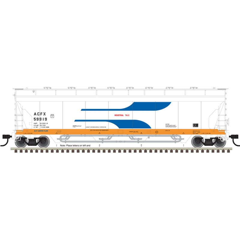 Atlas 50006084 N PRESSUREAIDE COVERED HOPPER ACFX [VENTURI] ORANGE SILL