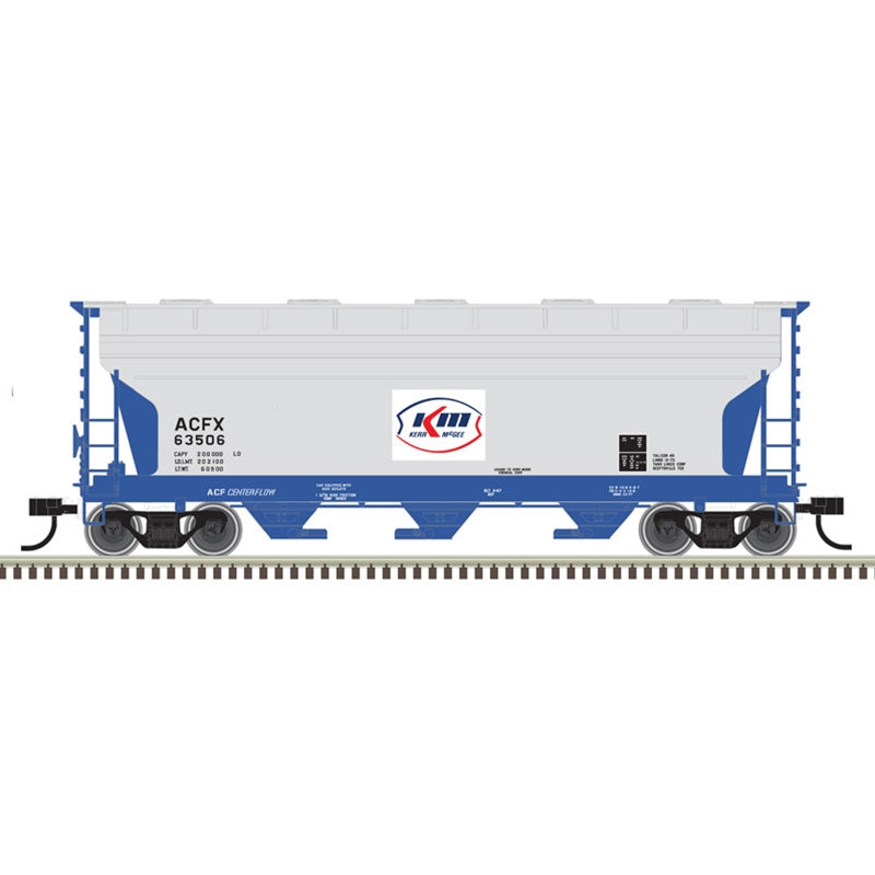 Atlas 50006119 N 3560 Covered Hopper Kerr-McGee (ACFX) 63571 (Gray/Blue/Red/White)