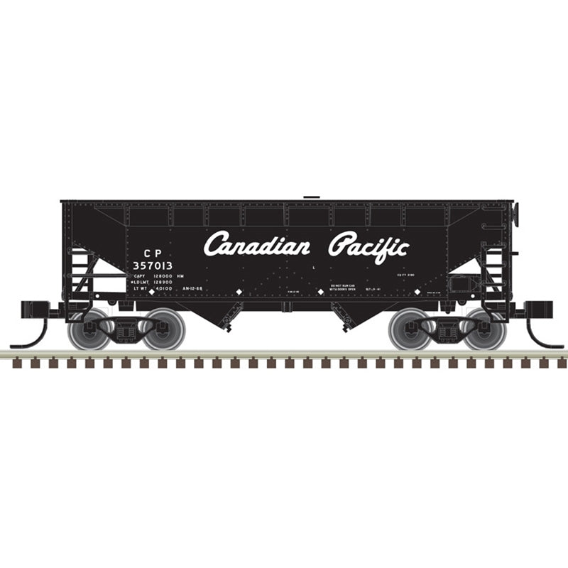 Atlas 50006123 N 2 Bay Offset Hopper Canadian Pacific 357024 (Black/White)