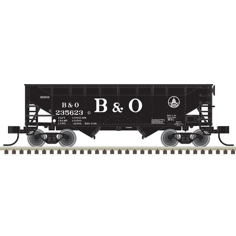 Atlas 50006128 N 2 Bay Offset Hopper Baltimore & Ohio* 235623 (Black/White)