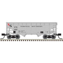 Atlas 50006140 N 2 Bay Offset Hopper Norfolk Southern (Gray) 9137 (Gray/Black/Red)