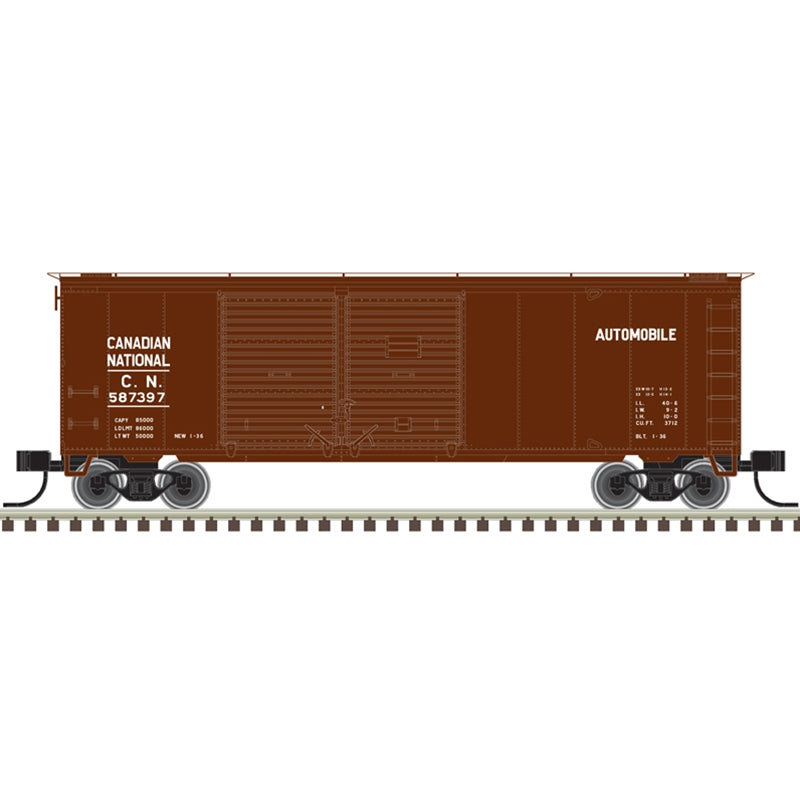 Atlas 50006191 N TRAINMAN 40' DD BOX CAR CANADIAN NATIONAL