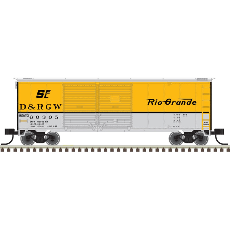 Atlas 50006193 N TRAINMAN 40' DD BOX CAR DENVER RIO GRANDE & WESTERN