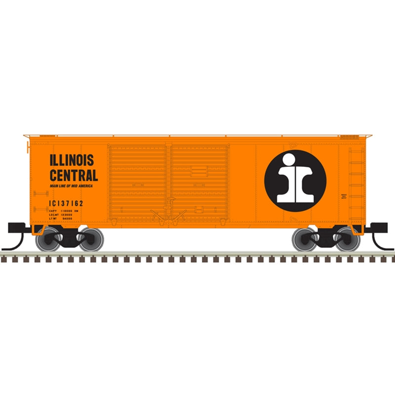 PREORDER Atlas 50006197 N TRAINMAN 40' DD BOX CAR ILLINOIS CENTRAL