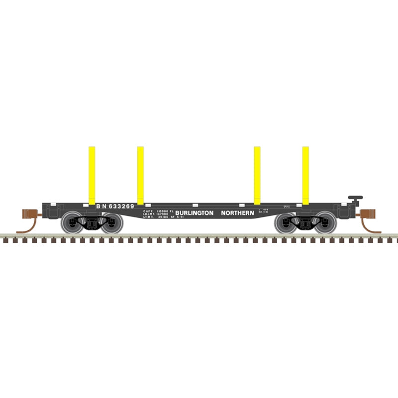 PREORDER Atlas 50006283 N 45' LOGGING FLAT CAR BURLINGTON NORTHERN