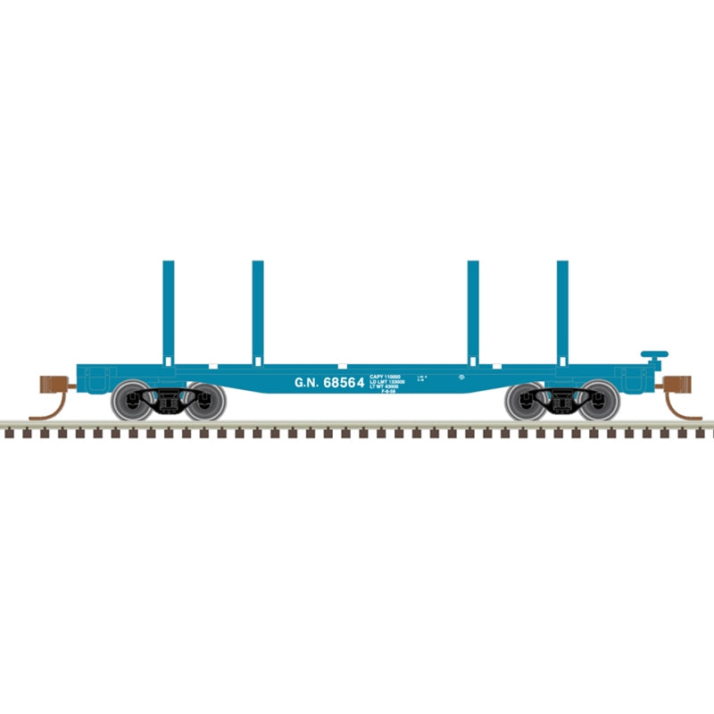 Atlas 50006284 N 45' LOGGING FLAT CAR GREAT NORTHERN
