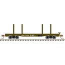 Atlas 50006287 N 45' LOGGING FLAT CAR MILWAUKEE
