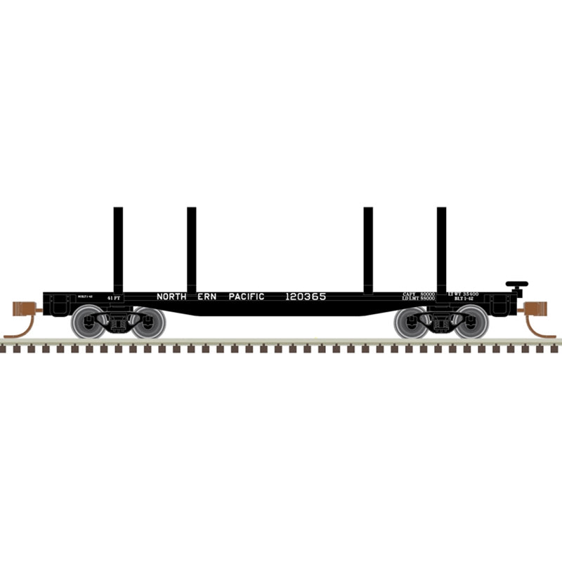 Atlas 50006292 N 45' LOGGING FLAT CAR NORTHERN PACIFIC