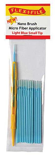 Profile Accessories Inc. N935003 Nano Brush -- Small Tip & 1 Applicator Handle/Holder (light blue) pkg(24)