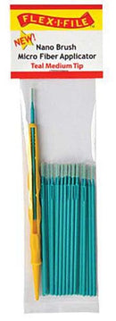 Profile Accessories Inc. N935004 Nano Brush - Medium Tip & 1 Applicator Handle/Holder (teal) pkg(24)