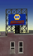 Miller Engineering Animation 338895 NAPA Auto Parts Billboard, N and Z Scales