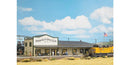 Busch Gmbh & Co Kg 9721 North American-Style Wood Train Station - Laser-Cut Wood Kit - 13-11/16 x 6-1/16 x 3-9/16" 34.8 x 15.4 x 9cm, HO Scale