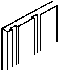 Northeastern Scale Lumber 390 Novelty Siding -- 1/16 x 3-1/2 x 24", I Scale